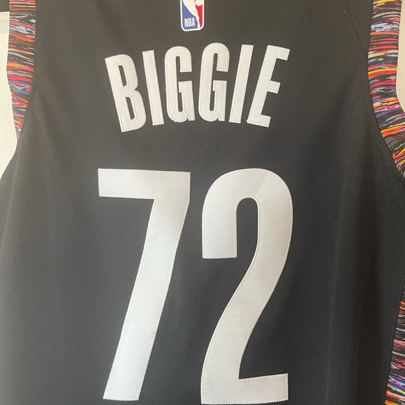 Nike Mens Dry NBA Brooklyn Nets Biggie City Jersey - Picture 10 of 14